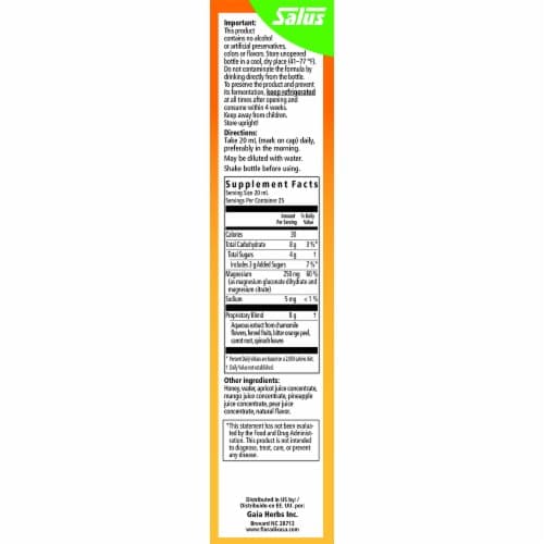 Floradix Magnesium Vegetarian Liquid Herbal And Mineral Supplement