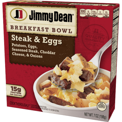Jimmy Dean Steak & Eggs Breakfast Bowl Case