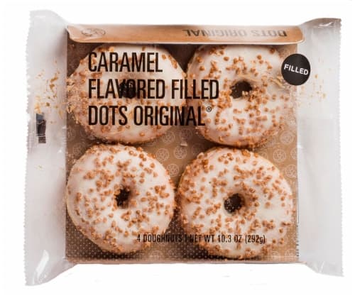 Dots Caramel Flavored Filled Dots Donuts