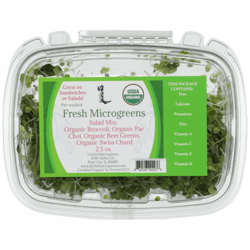 Lilybel Microgreens Fresh Microgreens Salad Mix