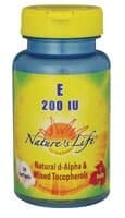 Nature'S Life Vitamin E D-Alpha Tocopherols Softgels
