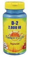 Nature'S Life Vitamin D-2 Capsules 2000 Iu