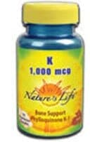 Nature'S Life K-1 Phylloquinone Vegetarian Capsules