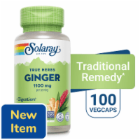 Solaray Ginger Whole Root Vegetarian Capsules