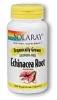 Solaray Organically Grown Echinacea Root Vegetarian Capsules
