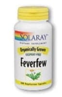 Solaray Organically Grown Feverfew Vegetarian Capsules