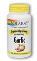 Solaray Organically Grown Garlic Vegetarian Capsules