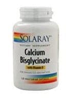 Solaray Calcium Bisglycinate With D-3 Vegetarian Capsules