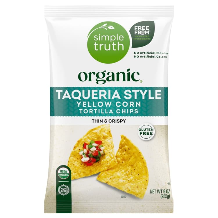 Simple Truth Organic Taqueria Style Yellow Corn Tortilla Chips