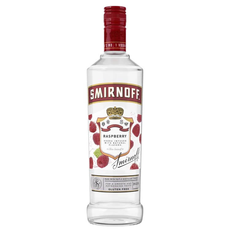 Smirnoff Raspberry Vodka Infused With Natural Flavors