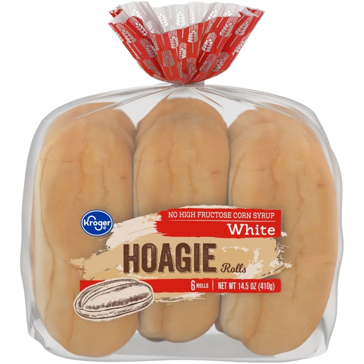 Kroger Unseeded Soft Hoagie Rolls