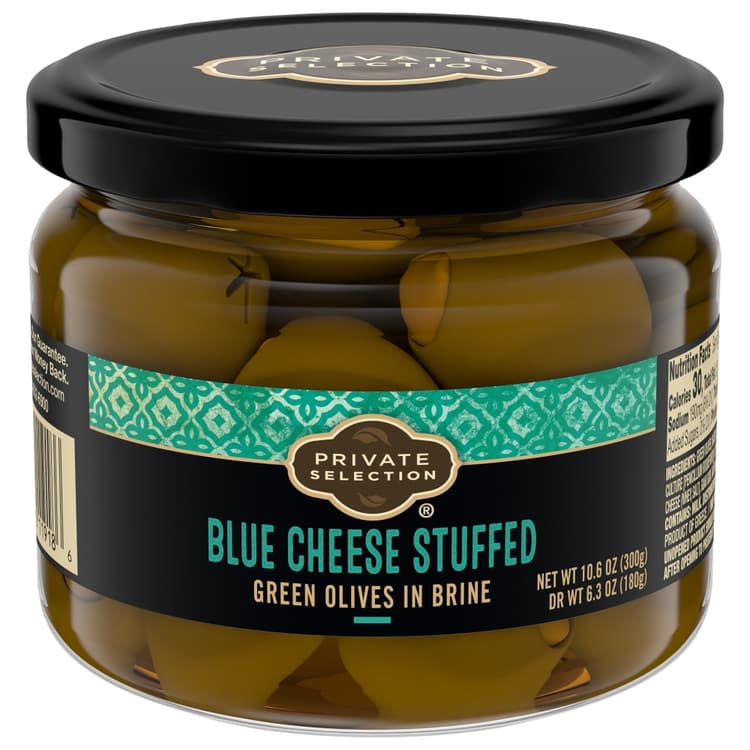 Private Selection Blue Cheese Stuffed Green Olives In Brine