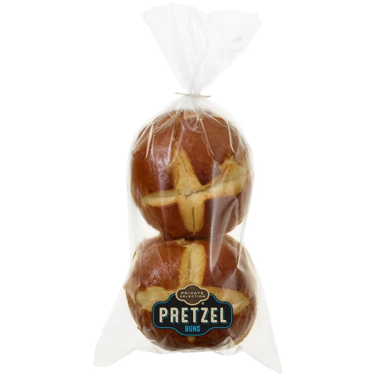 Kroger Private Selection Pretzel Hamburger Buns