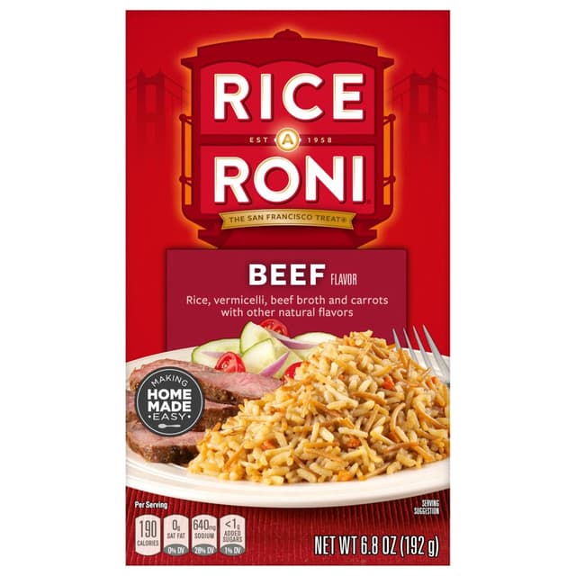 Is it PCOS Friendly? Rice-a-roni Rice Beef Flavor Box