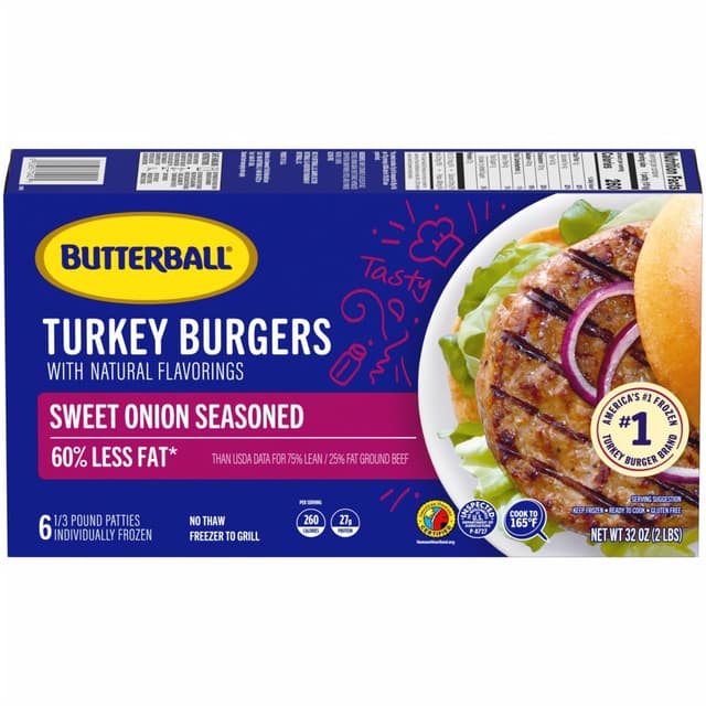 Is it Gelatin Free? Butterball Sweet Onion Turkey Burgers, Patties