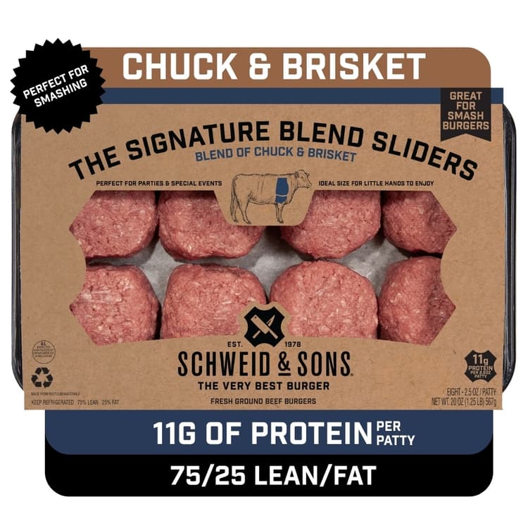Schweid & Sons Custom Blend Beef Chuck Brisket Sliders