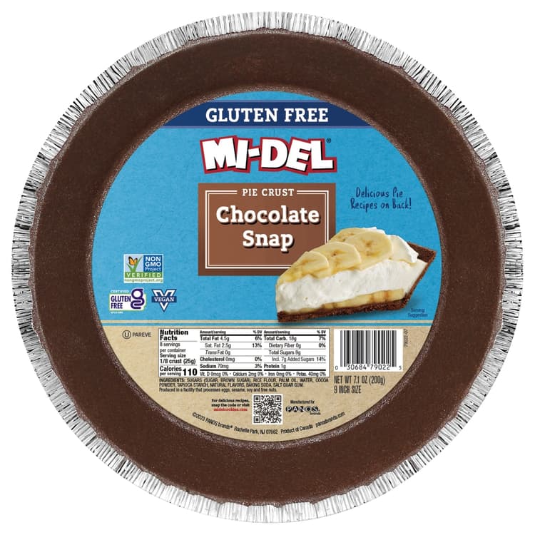 Mi-Del Pie Crust Gluten Free Chocolate Snap