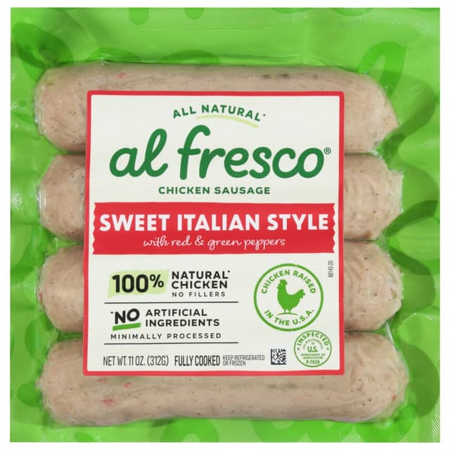Is it BHA & BHT Free? Al Fresco Sweet Italian Style With Red And Green Peppers Chicken Sausage
