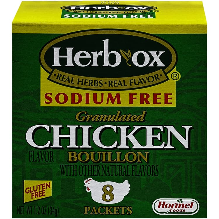 Herb-ox Bouillon Granulated Chicken Flavor Soduim Free Box