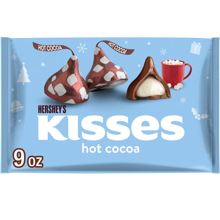 Hershey's Kisses Milk Hot Cocoa Chocolate With Marshmallow Flavored Creme
