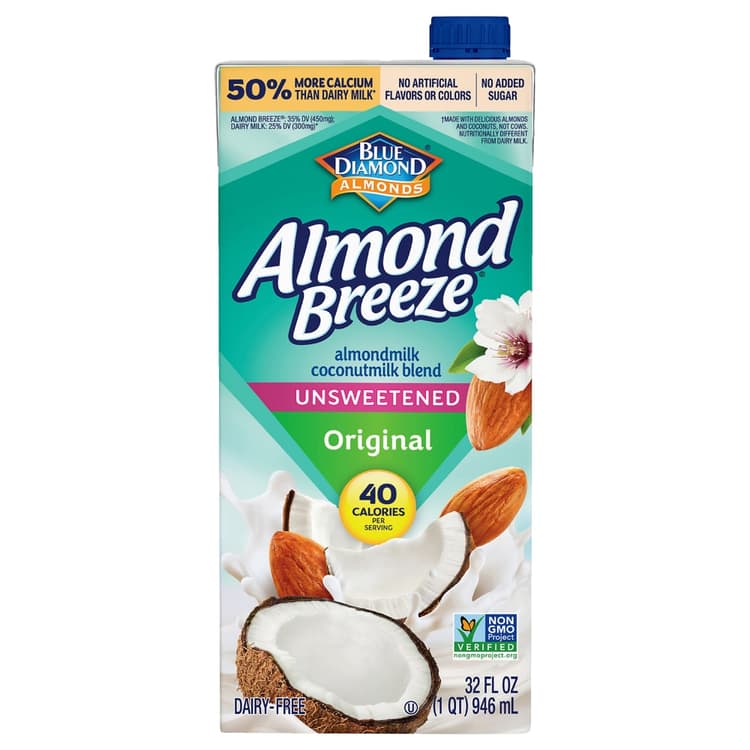 Blue Diamond Unsweetened Original Almond Coconut Blend