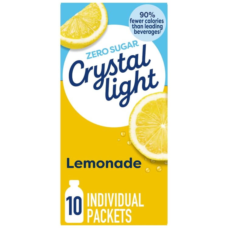 Crystal Light On-the-go Lemonade Drink Mix Packets