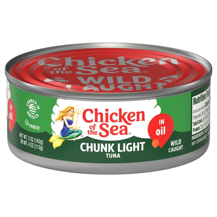 Chicken Of The Sea Chunk Light Tuna In Oil Chunk Style