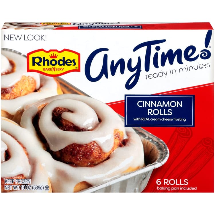 Rhodes Anytime! Cinnamon Rolls With Cream Cheese Frosting