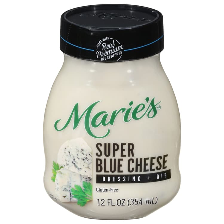Maries Salad Dressing & Dip Real Premium Non Gmo Oil Super Blue Cheese