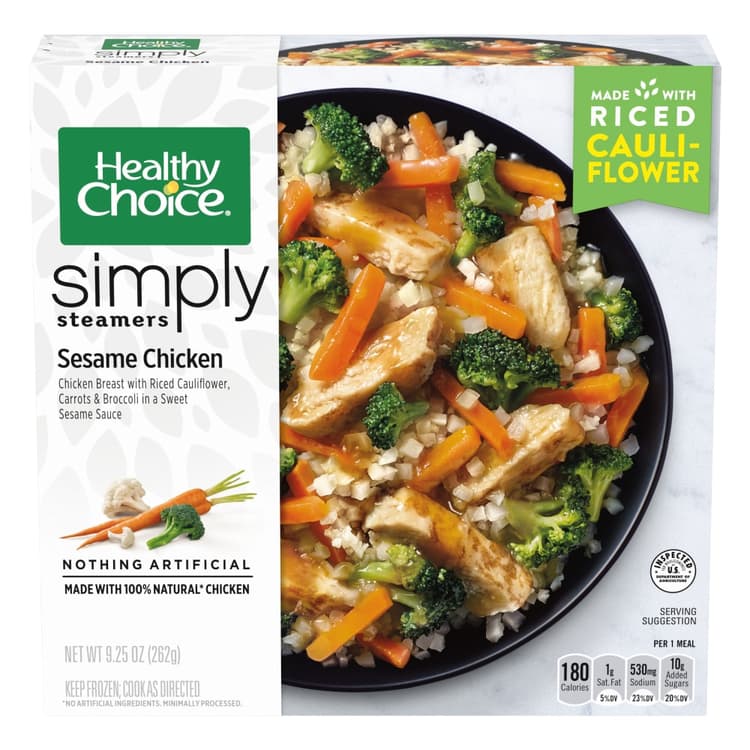 Healthy Choice Simply Steamers Sesame Chicken  Meal