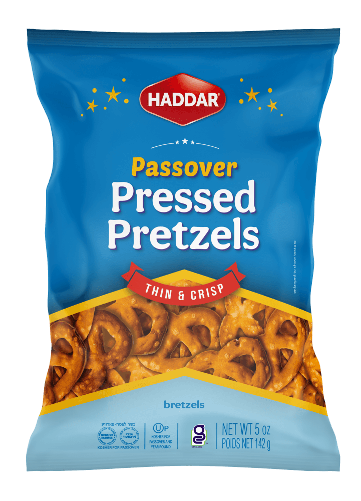 Haddar Thin & Crisp Passover Pressed Pretzels