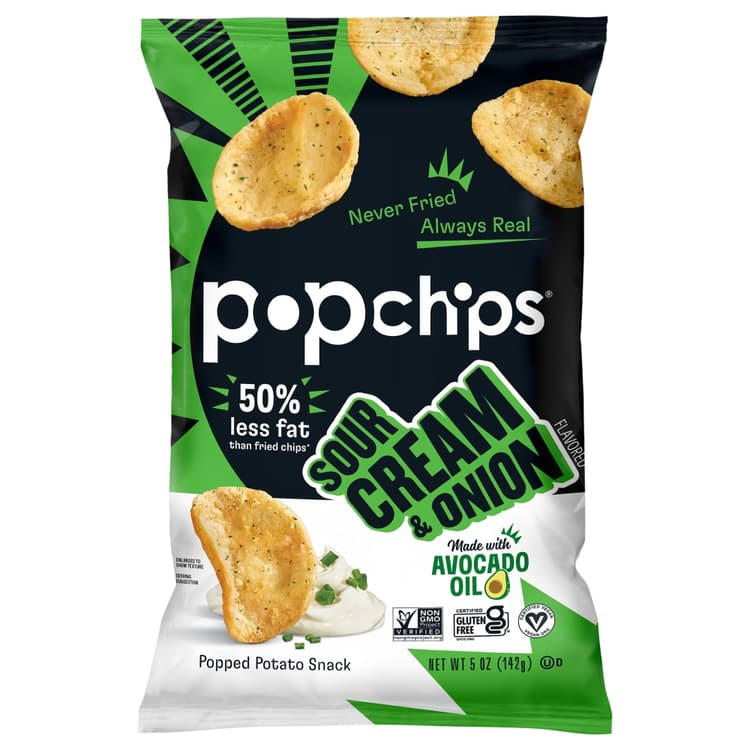 Popchips Popped Chip Snack Sour Cream & Onion