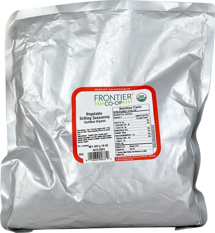 Frontier Co-Op Organic Vegetable Grilling Seasoning