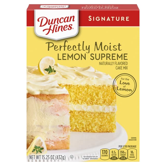 Is it Rice Free? Duncan Hines Signature Perfectly Moist Lemon Supreme Cake Mix