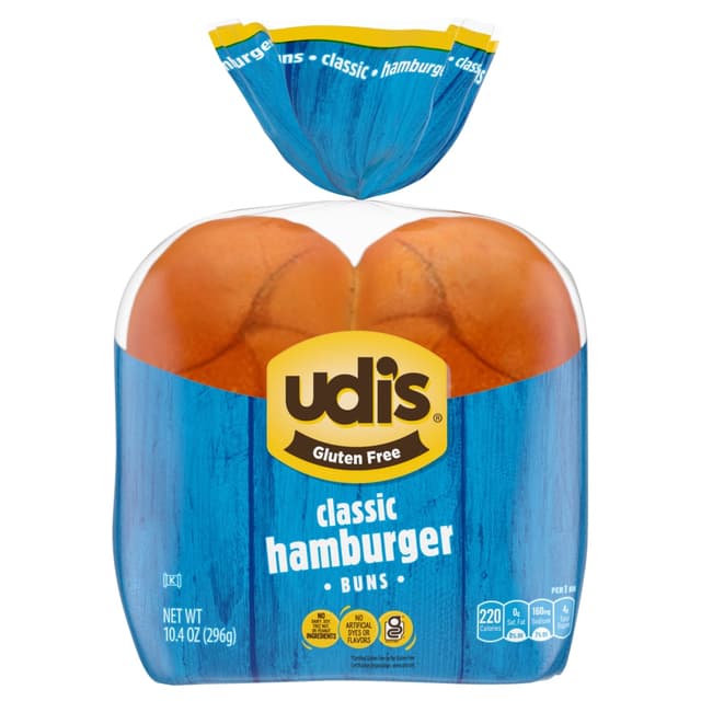 Is it Mediterranean Diet Friendly? Udis Gluten Free Buns Classic Hamburger