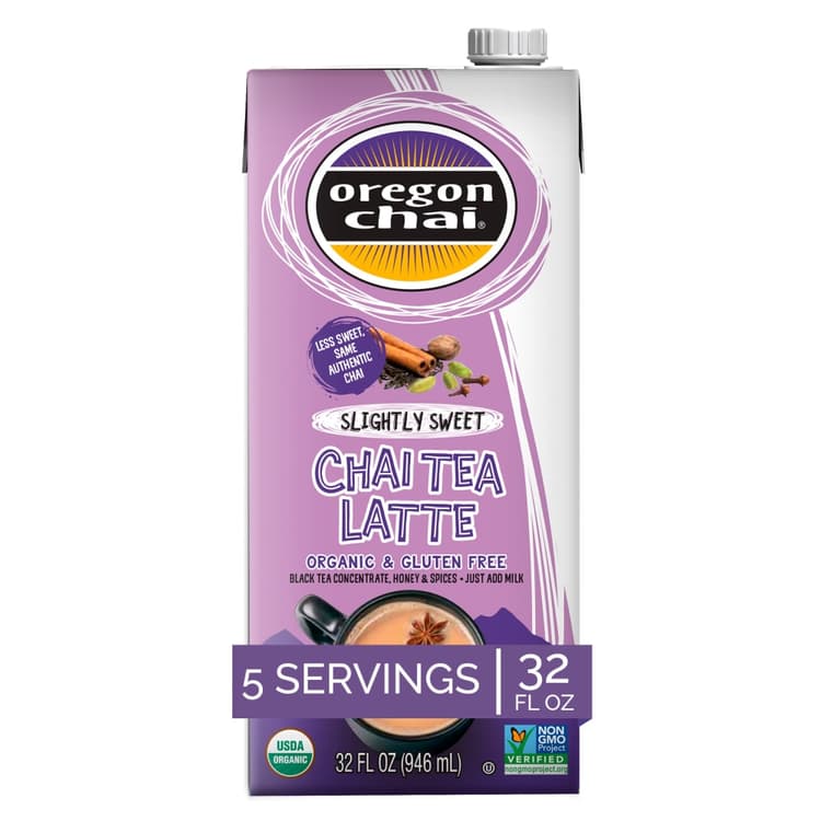 Oregon Chai Organic Slightly Sweet Chai Tea Latte Concentrate