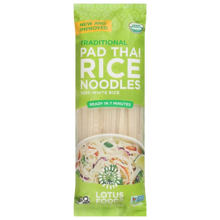 Lotus Foods Organic White Rice Pad Thai Noodles