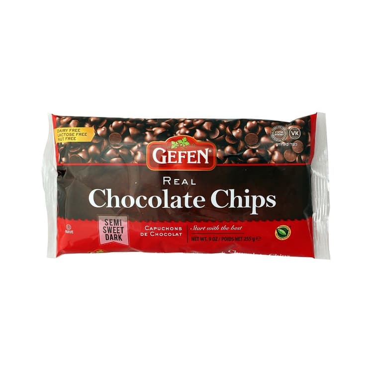 Gefen Real Chocolate Chips Semi Sweet Dark