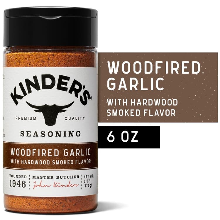 Kinder's Woodfired Garlic Seasoning With Hardwood Smoked Flavors