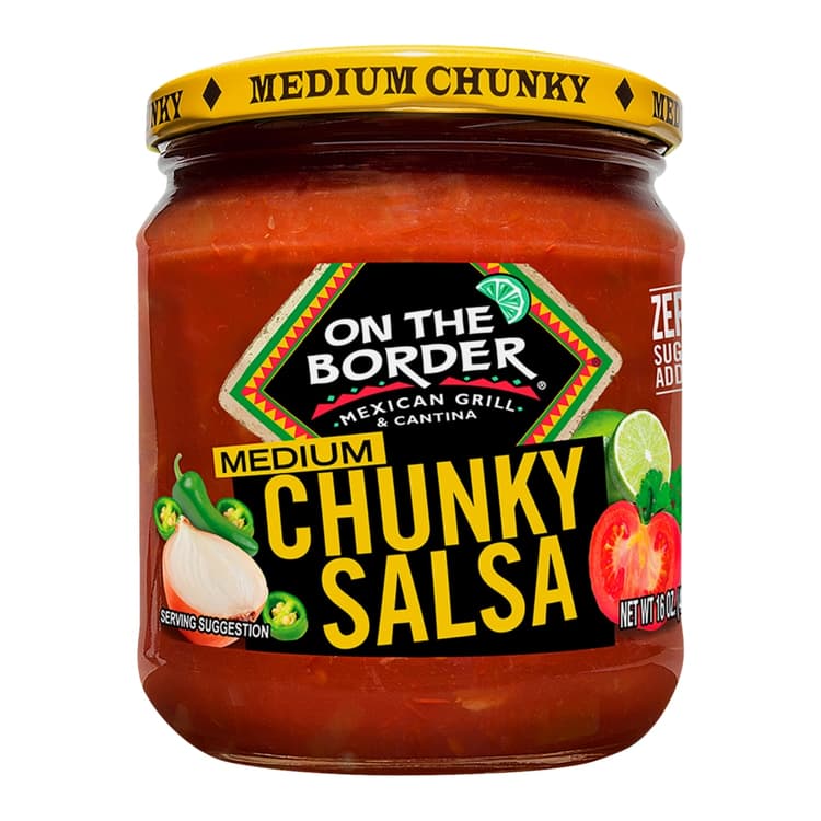 On The Border Salsa Chunky Medium Jar