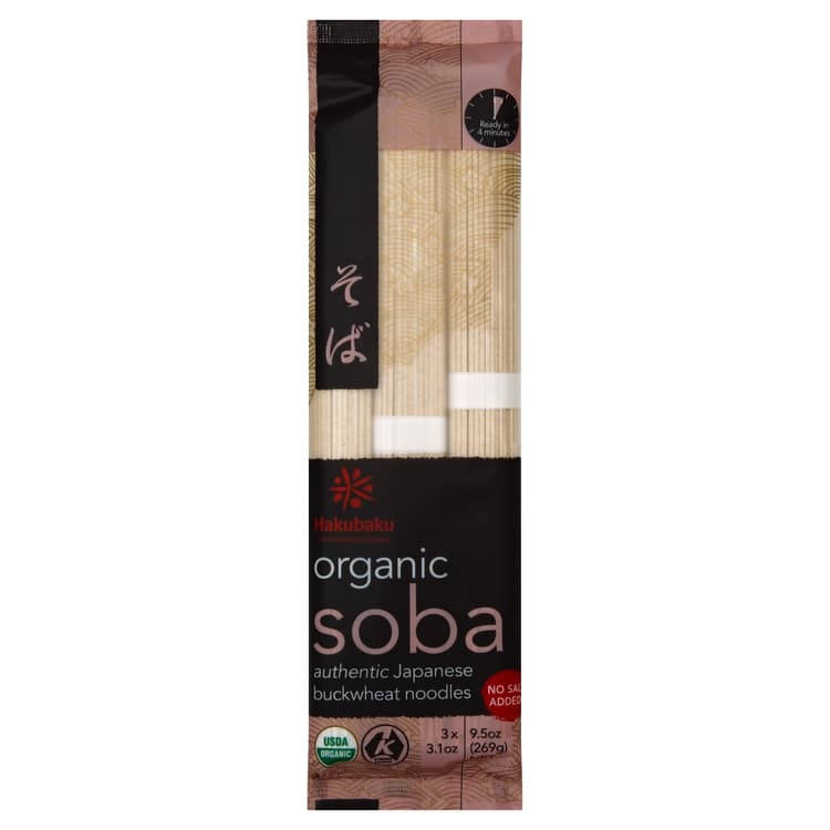 Hakubaku Organic Soba Japanese Buckwheat Noodles