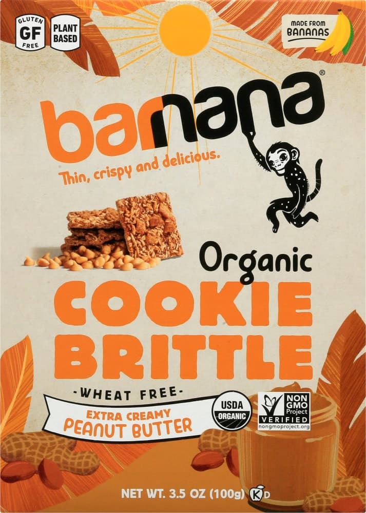 Barnana Organic Crunchy Banana Brittle Peanut Butter