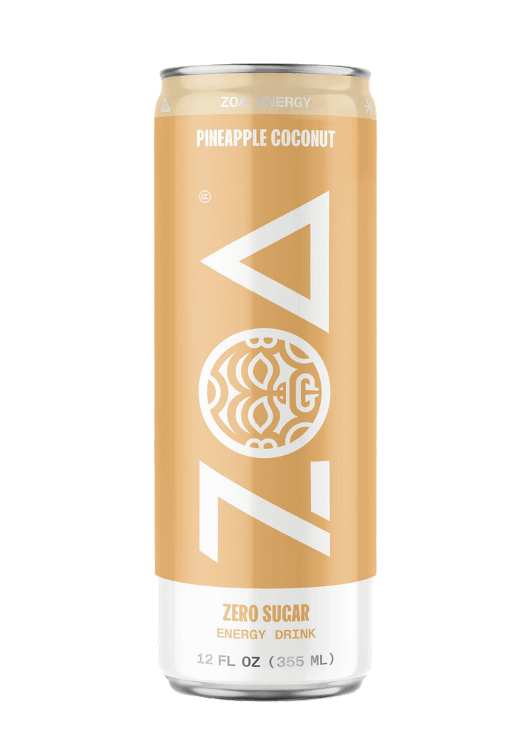 Zoa Pineapple Coconut Zero Sugar Energy Drink
