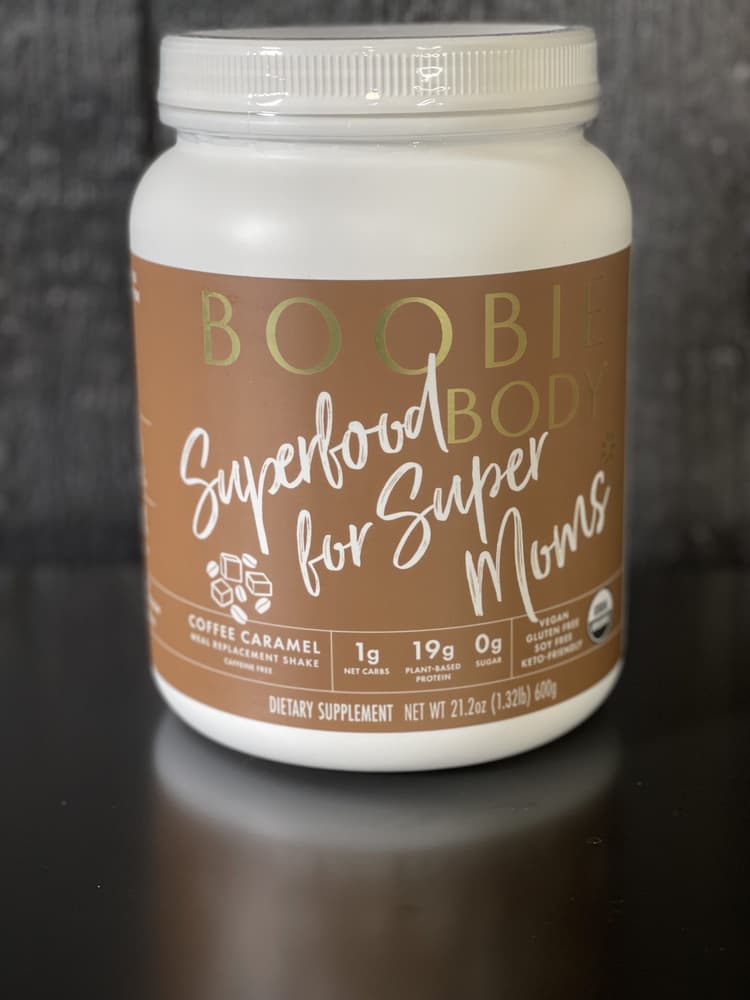 Boobie Body Superfood For Super Moms Coffee Caramel Meal Replacement Shake Dietary Supplement