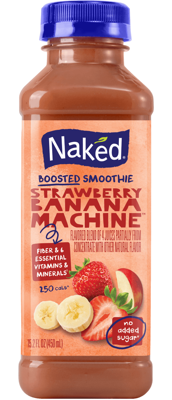 Naked Pure Fruit Strawberry Banana Juice Smoothie