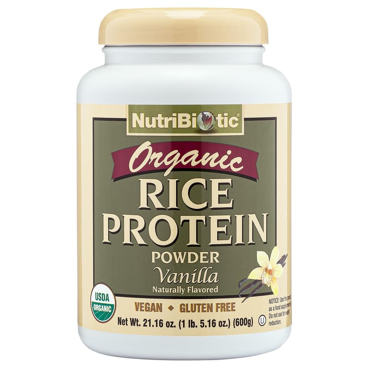 Nutribiotic Organic Rice Protein Powder, Vanilla