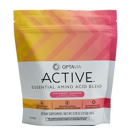 Optavia Active Essential Amino Acid Blend, Strawberry Lemonade