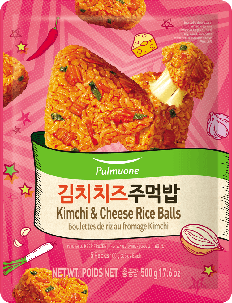 Pulmuone Kimchi & Cheese Rice Balls