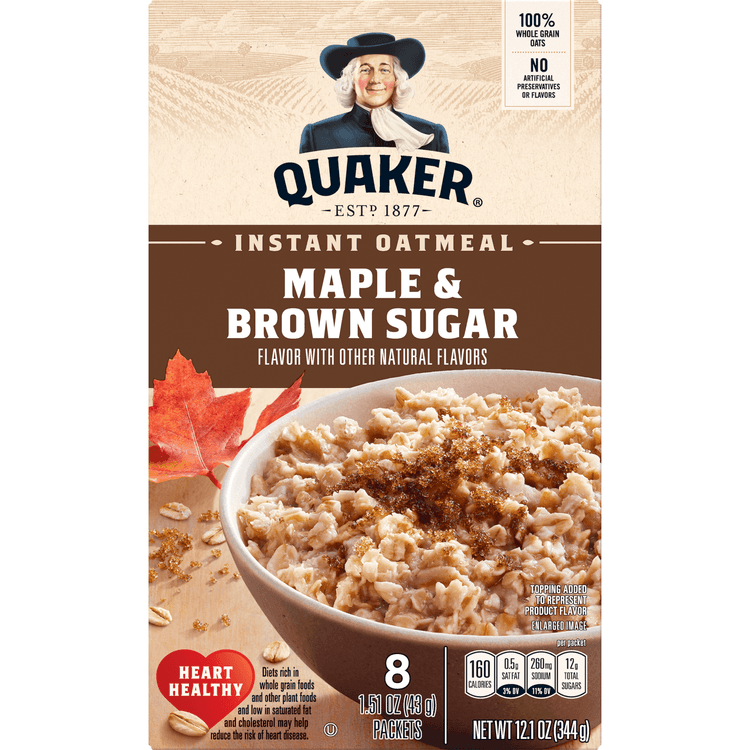 Quaker Maple & Brown Sugar Instant Oatmeal