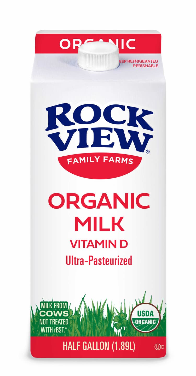 Rock View Family Farms Organic Milk Vitamin D Ultra-Pasteurized